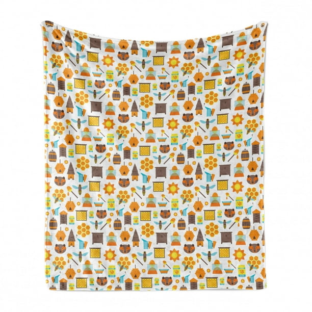 Cozy Plush for Indoor and Outdoor Use Multicolor Ambesonne Bee Soft Flannel Fleece Throw Blanket 50 x 60 Cartoon Bee Apiary and Honey Elements Background Pattern on a White Flat Style Design Cozy Plush for Indoor and Outdoor Use Multicolor Ambesonne Bee Soft Flannel Fleece Throw Blanket 50 x 60 Cartoon Bee Apiary and Honey Elements Background Pattern on a White Flat Style Design